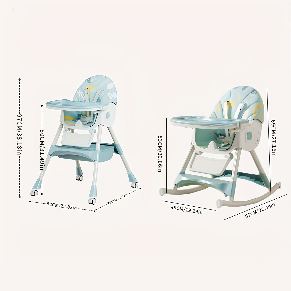 Chaise haute amovible