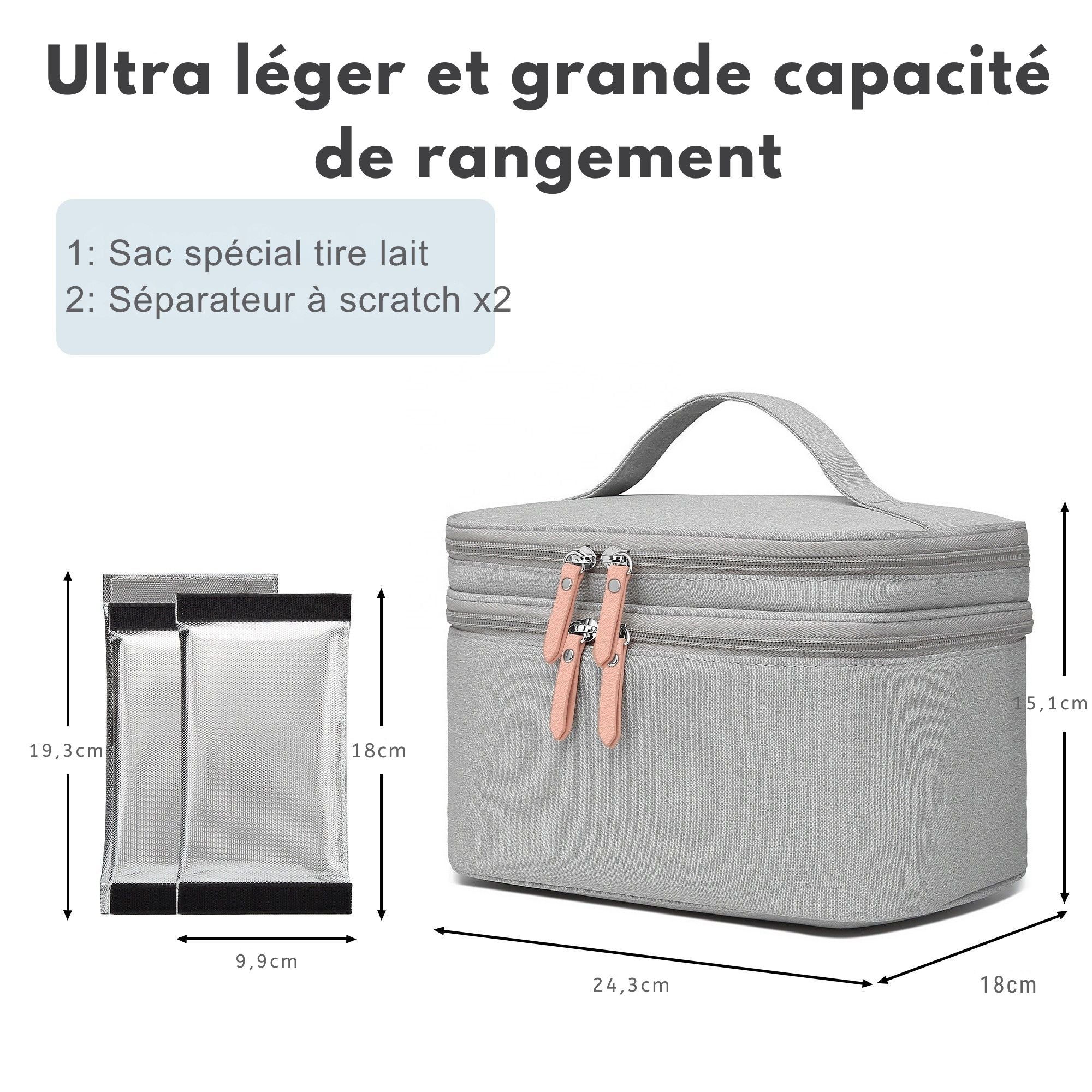 Sac isotherme  de transport du lait