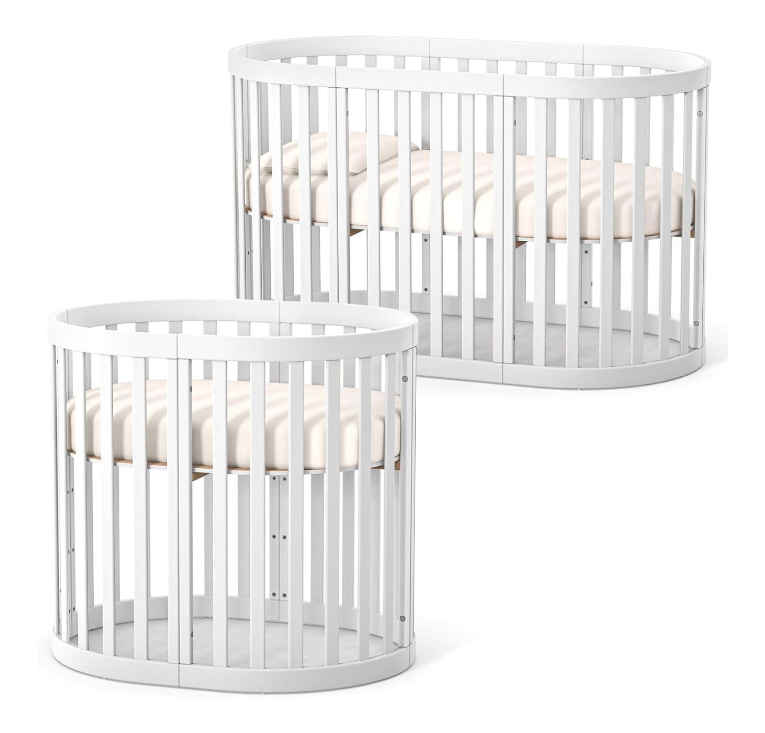 Lit bébé évolutif oval