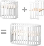 Lit bébé évolutif oval